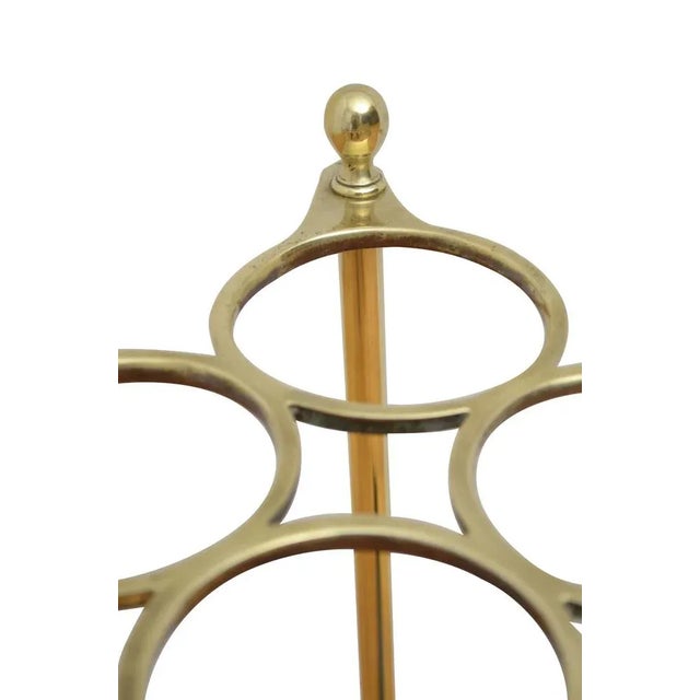 Late 19th Century English Victorian Brass Umbrella Stand, 1890s For Sale - Image 5 of 8