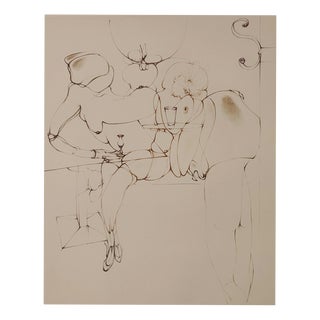 Hans Bellmer, Nude, Interior with Figure, 1971, Engraving For Sale