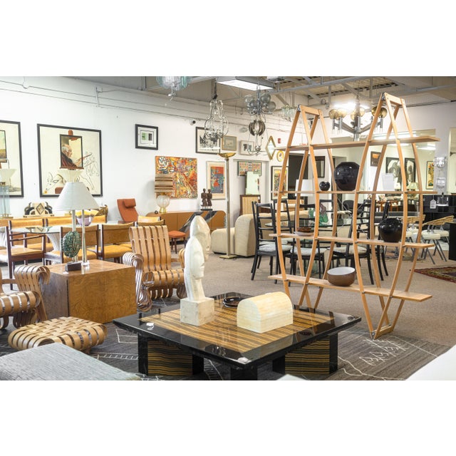 Vintage 1970s Burlwood Cube Cabinet Side End Table Baughman Style For Sale In Detroit - Image 6 of 6