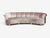 Contemporary Haute House, Large Audrey Channel Sofa, Purple Fabric, Giltwood, 21st C. For Sale - Image 3 of 9