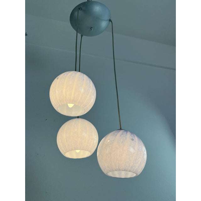 Three-Sphere Hanging Light in Murano Glass, 1990s For Sale - Image 10 of 13