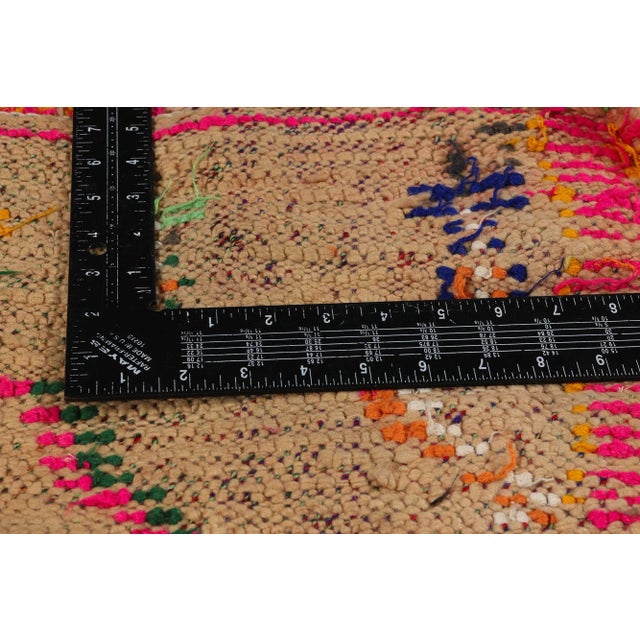 Colorful Vintage Moroccan Azilal Rug - 04'01 X 08'08 For Sale In Dallas - Image 6 of 9
