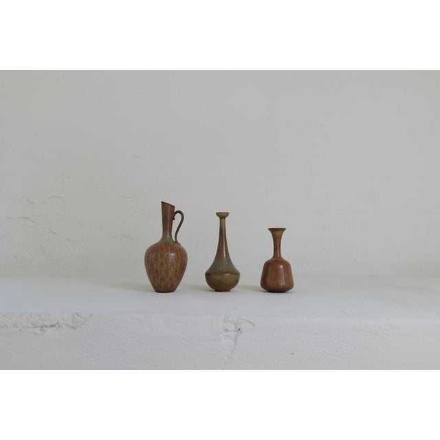 Swedish Ceramic Vessels by Gunnar Nylund for Rörstrand, 1950s, Set of 3 For Sale - Image 6 of 18