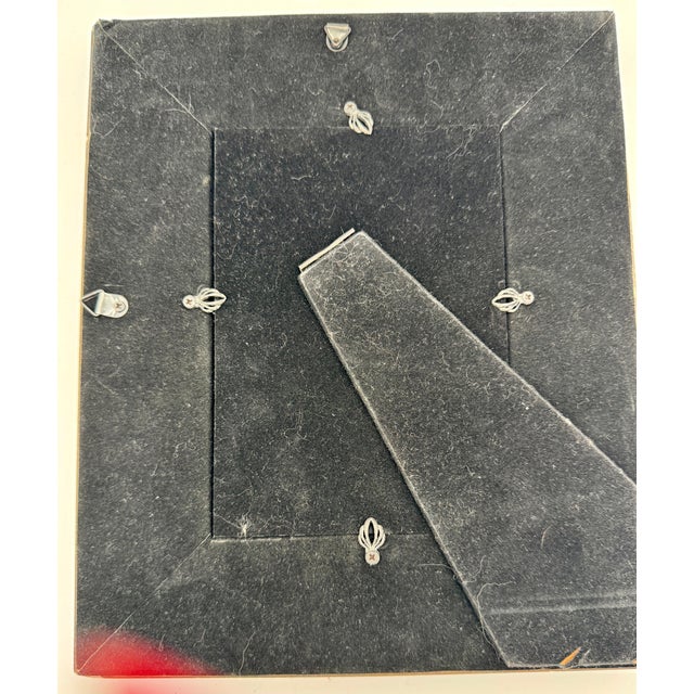 Early 1900s Italian “Formato Gabinetto” Portrait in Ornate Decorative Frame For Sale - Image 9 of 9