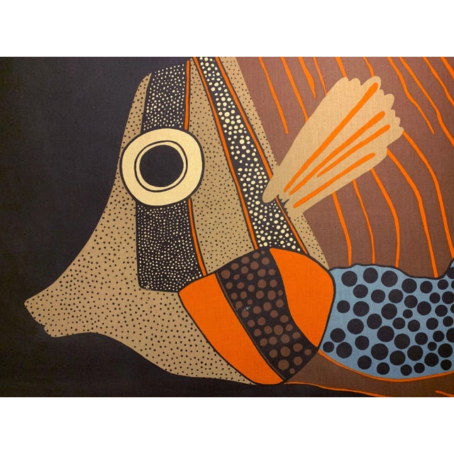 Mid-Century Modern Scandinavian Fabric Screen Print by Barbara Brenner for Intair Finland For Sale - Image 3 of 5