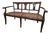 1940s Italian Biedermeier Style Caned Bench With Custom Cushion For Sale