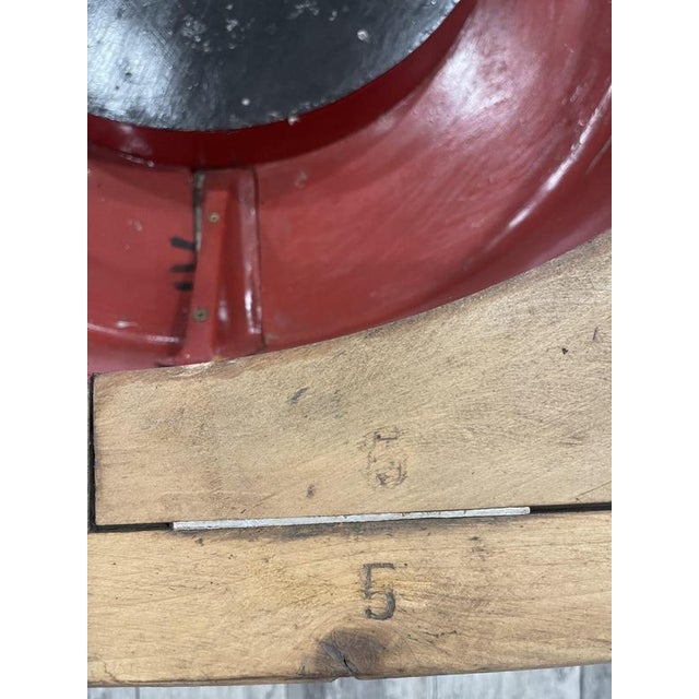 Vintage Industrial Coffee Table in Wooden Molds from Locomotive Factory, 1950s For Sale - Image 11 of 18