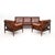 Brown Vintage Danish Leather Chairs, 1960, Set of 2 For Sale - Image 8 of 11