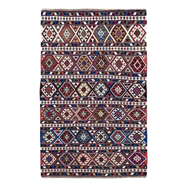 Antique Caucasian Shirvan Kilim Rug, 1890s For Sale
