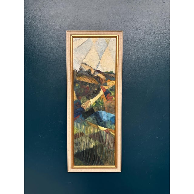 Kjell Lindberg, Cubist Landscape, 1950s, Oil on Canvas, Framed For Sale - Image 12 of 18