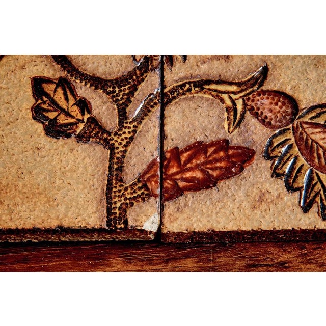 Ceramic Tile Panels attributed to Jacqueline Hubin for Capron, 1970s, Set of 3 For Sale - Image 9 of 10