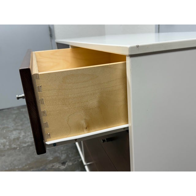 Room & Board Moda White Eight Drawer Dresser For Sale - Image 9 of 12