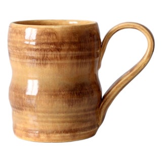 Vintage Handmade Studio Pottery Mug For Sale