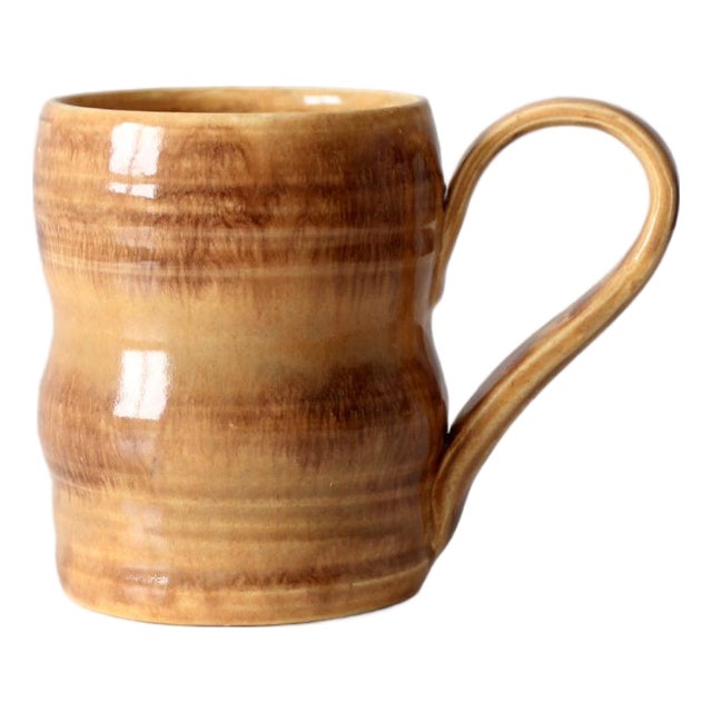 Vintage Handmade Studio Pottery Mug For Sale