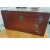 Antique Chinese Red Lacquered Leather Chest For Sale - Image 9 of 11