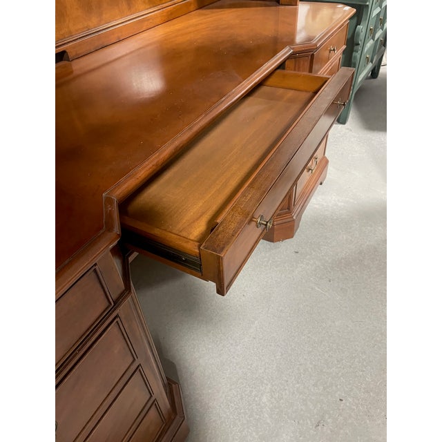 Wood Mahogany Office Credenza For Sale - Image 7 of 15