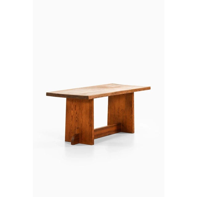 Dining table in acid-stained pine by axel einar hjorth, 1932 additional information: material: acid-stained pine style:...