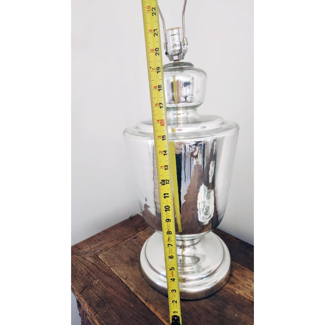 Pair of Mid-Century Mercury Glass Table Lamps, Circa 1950s For Sale - Image 9 of 18