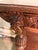 Antique oak French server, circa 1860's . The piece features a rectangular top with detailed palmette apron and four...