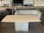 Vintage 1980s Postmodern Honed Travertine Dining Table For Sale - Image 9 of 9