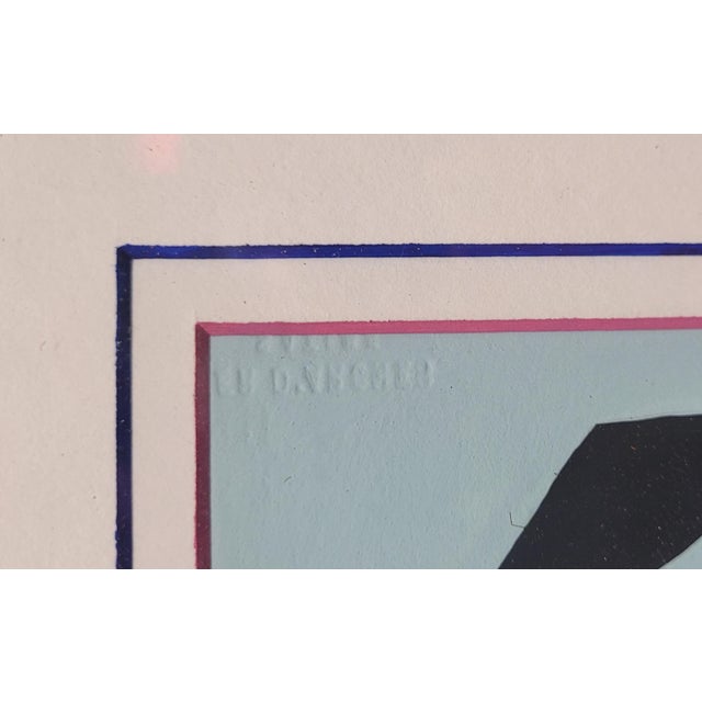 1990s Modern Silkscreen in the Manner of Tomokazu Matsuyama For Sale - Image 4 of 8