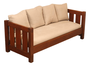 Antique Gustav Stickley No. 208 Arts And Crafts Mission Oak Settle