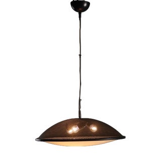 Vintage Black-Lacquered Metal Lamp from Valenti Luce, 1980s For Sale