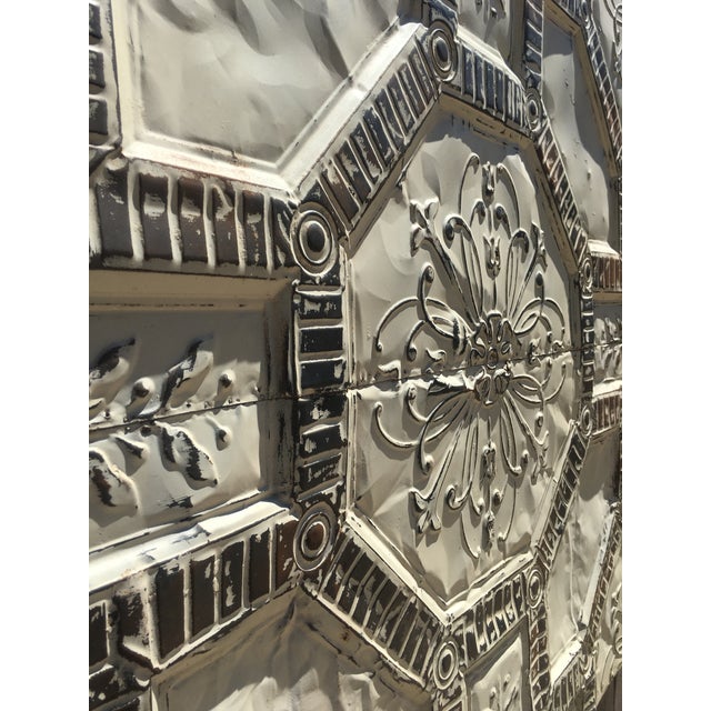 Vintage Rustic Tin Ceiling Tile Wall Art Chairish