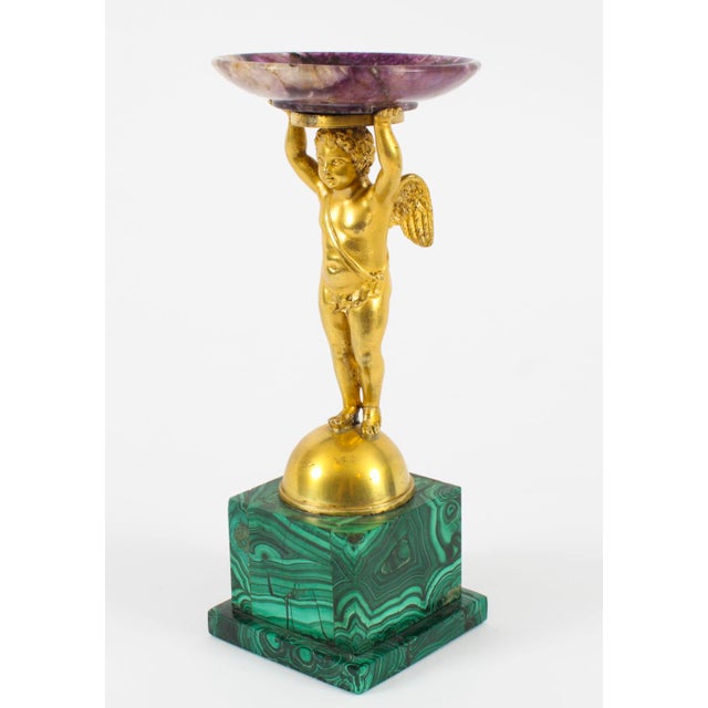 Antique Regency Ormolu Cherub Tazza For Sale - Image 4 of 17