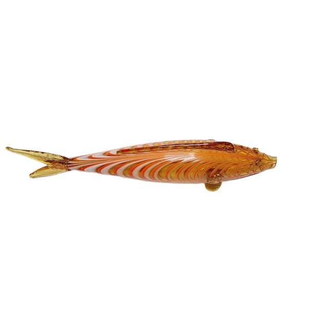 Red Fish Glass Figurine, Czechoslovakia, 1960s For Sale - Image 8 of 16