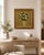 Vintage Floral Crewel Embroidery Wall Art With Burlap Border Kindly note photo number two (2) is a digital rendering...