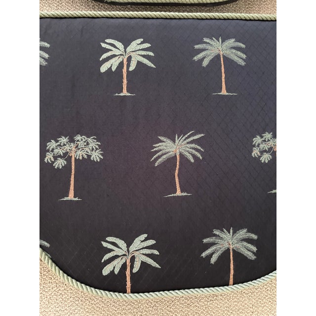 Custom Palm Tree Scalloped Valances – Set of 2 For Sale In Orlando - Image 6 of 14