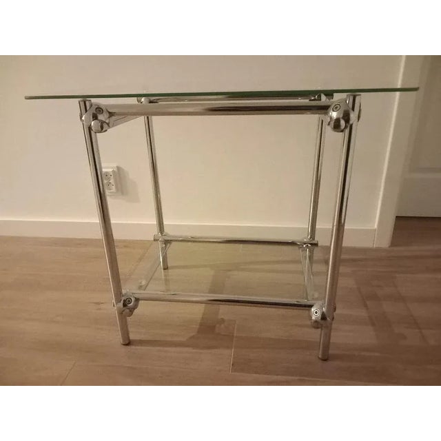 Silver Vintage Side Table, 1970s For Sale - Image 8 of 11