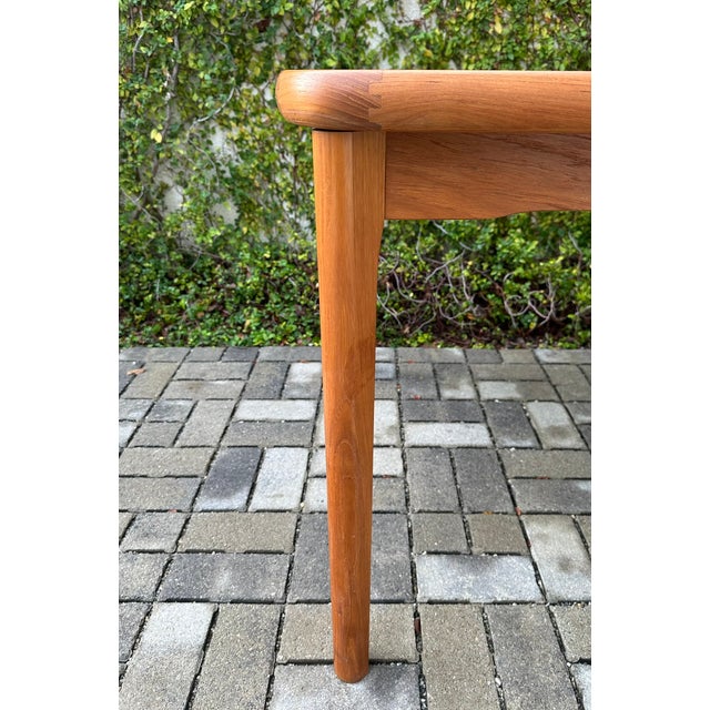 Vintage Danish Modern Expandable Dining Table With Butterfly Leaf by Ansager Mobler For Sale - Image 9 of 11