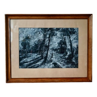 Marcel Bouyeron, The Clearing, 20th Century, Artwork on Paper, Framed For Sale