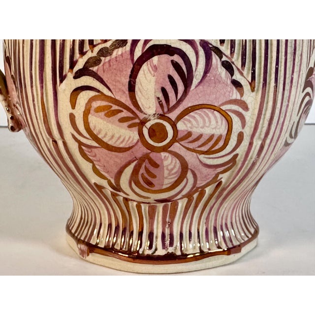 Rare & Original Sunderland Pink Luster Milk or Cream Pitcher for your consideration. The pitcher measures approx. 5 1/4...
