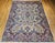 Vintage Persian Kerman Rug, Hand-Knotted Wool, Allover Floral Pattern, Ivory & Blue, 9x12 For Sale - Image 9 of 17