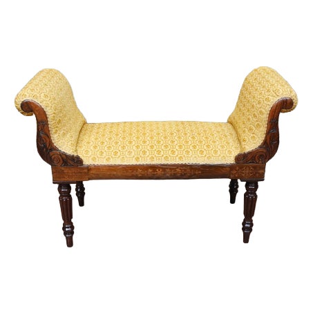 Antique Regency Stool or Window Seat, 1820s For Sale