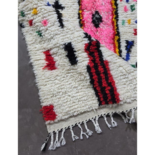 2020s Moroccan Azilal Berber Wool Rug - 8.2 X 4.6 Ft For Sale - Image 5 of 8