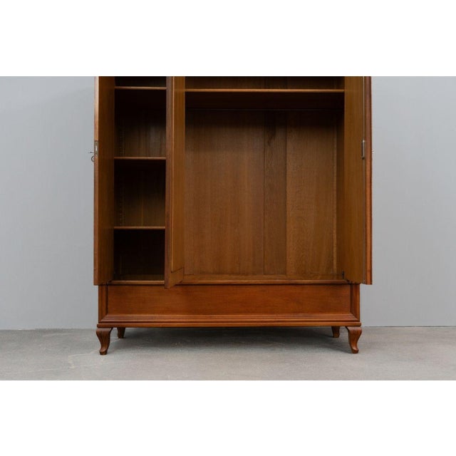 Art Nouveau Wardrobe in Walnut For Sale - Image 10 of 18