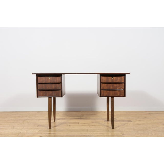 Mid-Century Modern Mid-Century Compact Freestanding Desk, Denmark, 1960s For Sale - Image 3 of 14