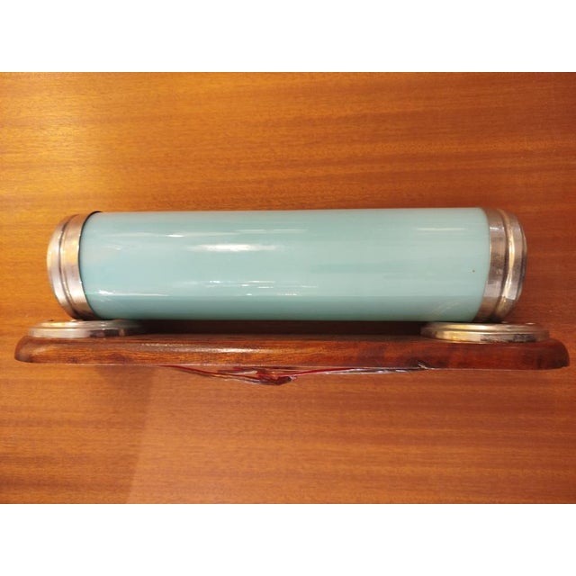 Bauhaus wall light with its original glass in perfect condition, clean and waxed wood and renovated electrical system. I...