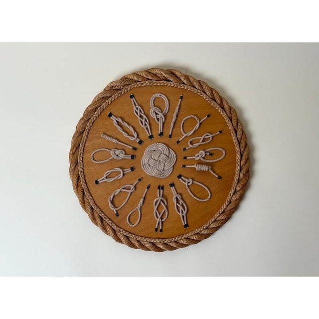 This exceptional vintage nautical wall sculpture is a beautifully handcrafted celebration of traditional seamanship and...