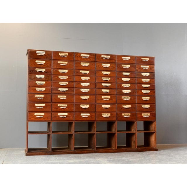 Art Nouveau Ironmongers Drawers, 1890s For Sale - Image 12 of 12
