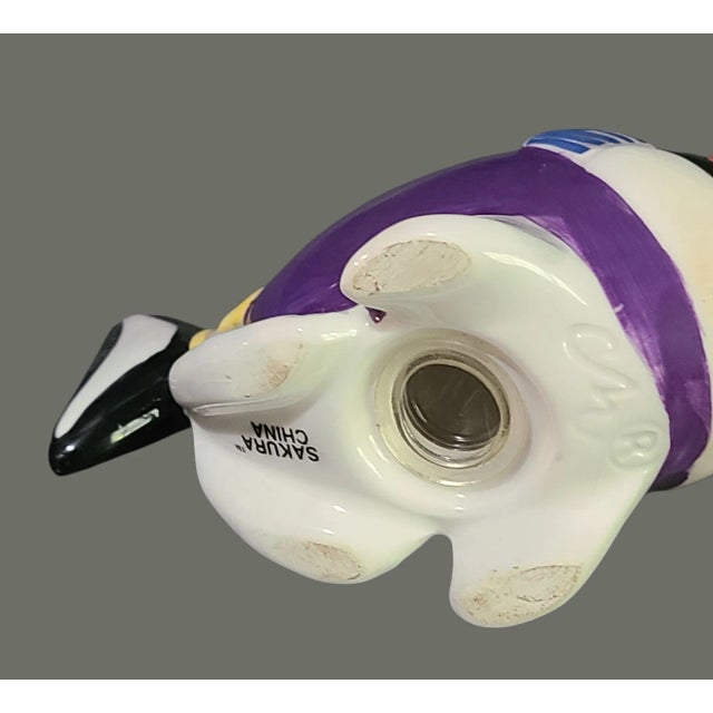 Vintage Sakura Hand Painted Colorful Tropical Fish Salt & Pepper Shakers For Sale - Image 6 of 8