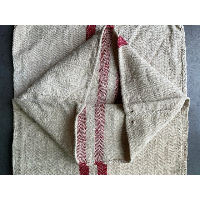 Textile Antique Full Length Grainsack Yardage - For Sale - Image 7 of 13
