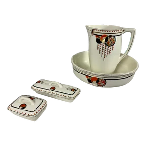 Modernist Belgian Boch Freres Gentlemans Wash Set