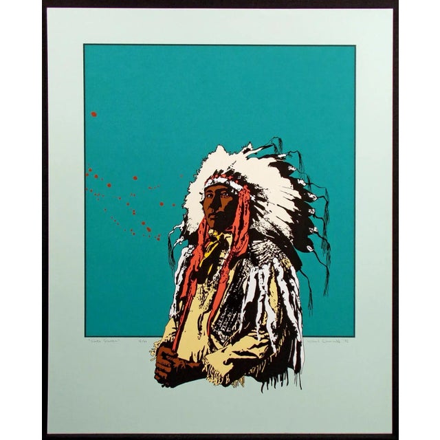 Ward Churchill "Sinte Gleska" Hand Signed Fine Art Serigraph 1983 5/40 For Sale In Denver - Image 6 of 6
