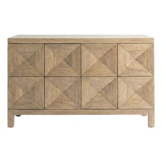 Noir Quadrant 2-Door Sideboard Credenza, Attributed For Sale