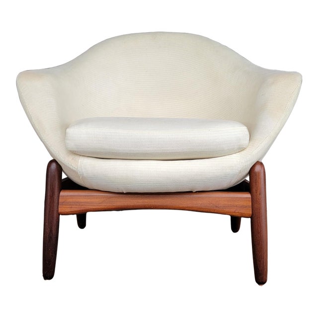 Ib Kofod-Larsen Danish Modern "Pod" Chair for Reupholstery For Sale